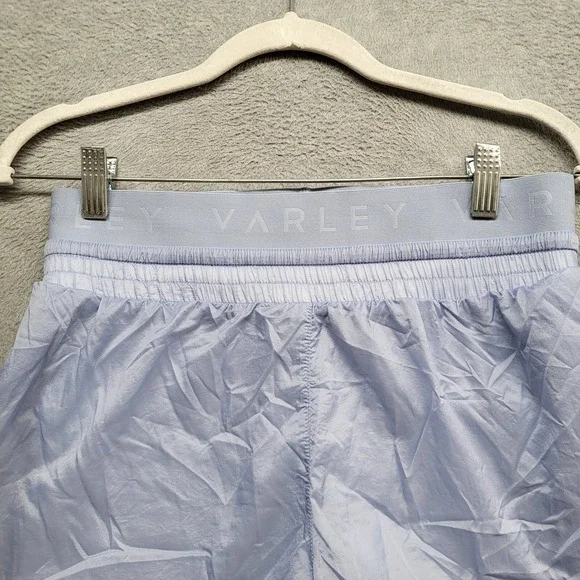Varley Women Activewear Shorts Small Blue Kallin Woven Running - Picture 4 of 10